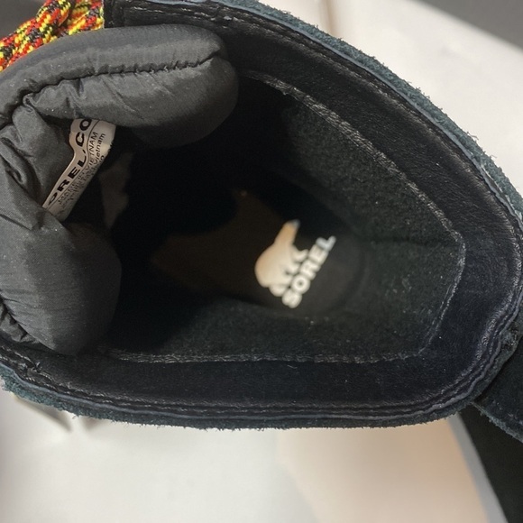 Sorel black Lennox lace up leather and suede waterproof boots size 6 - Picture 7 of 8